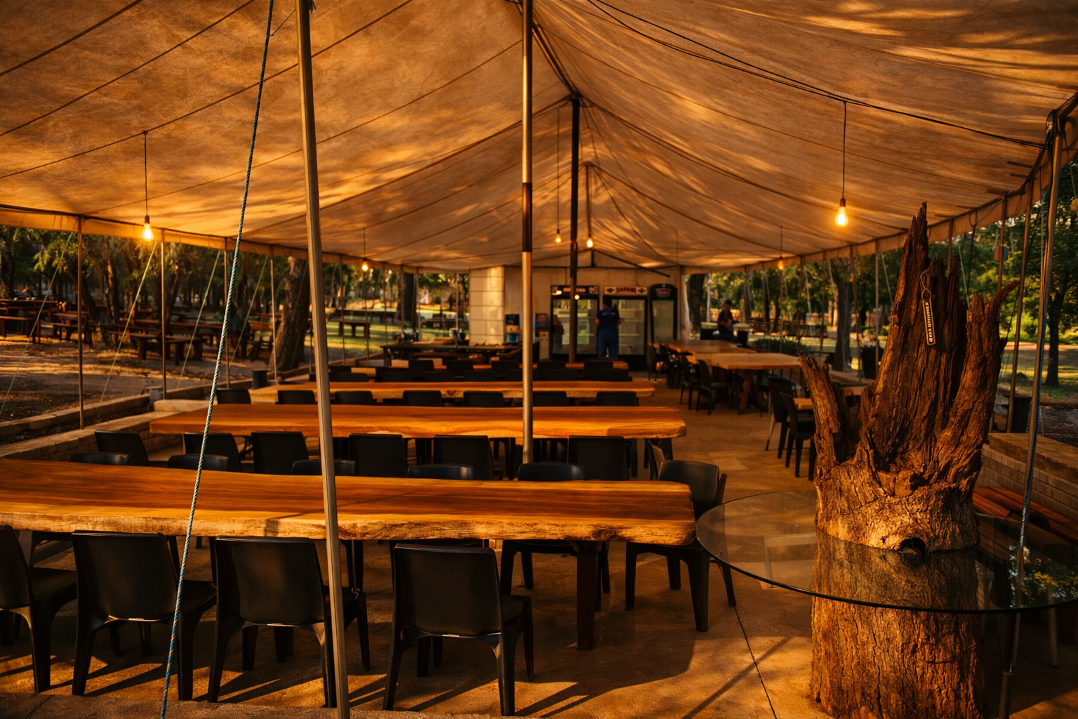 Die Tent layout