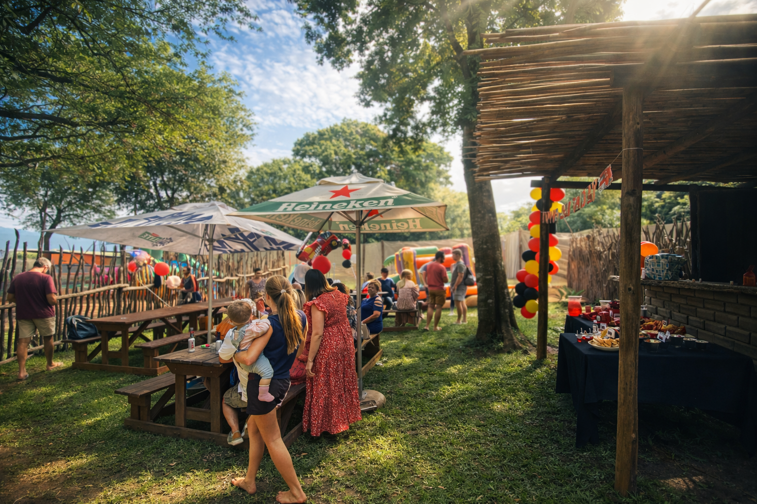 Kids party area at Safari
