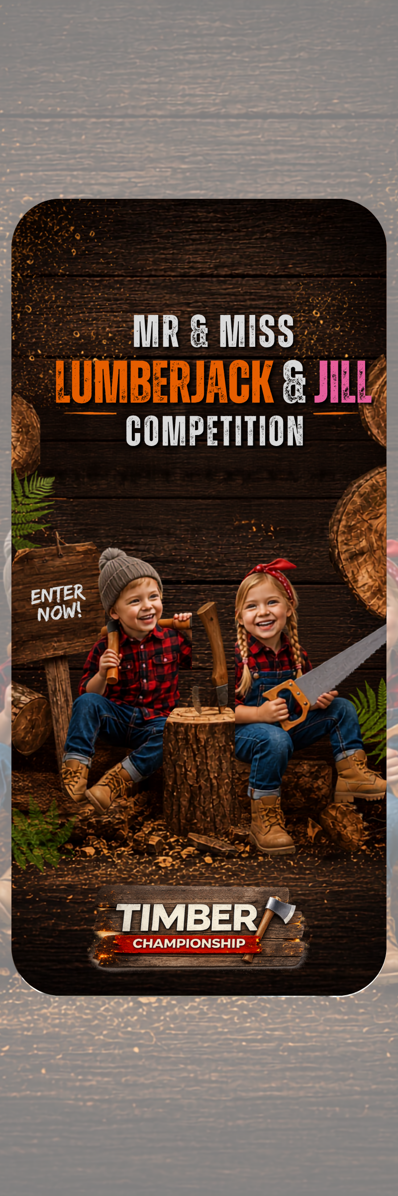 Mr & Miss Lumber Jack & Jill