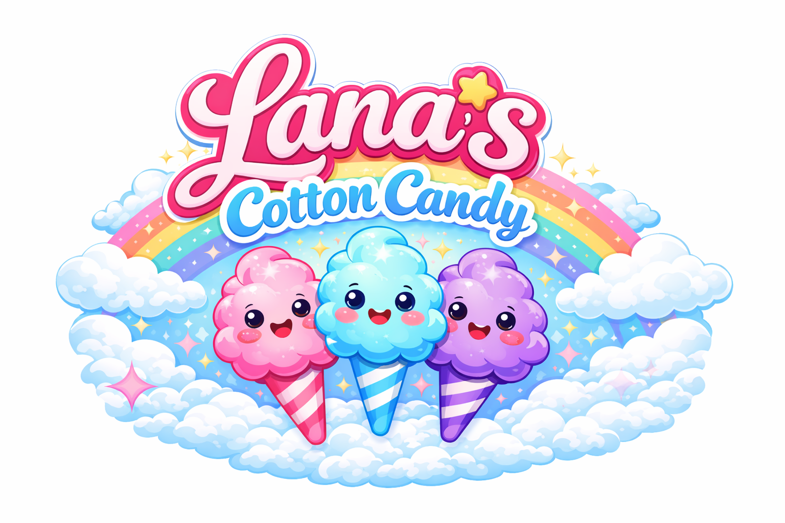Lana’s cotton candy logo